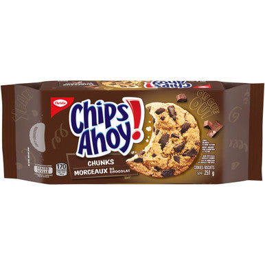 Christie Chips Ahoy! Chunks Chocolate-Chip - Cookies, 251g/8.9 oz. {Imported from Canada}